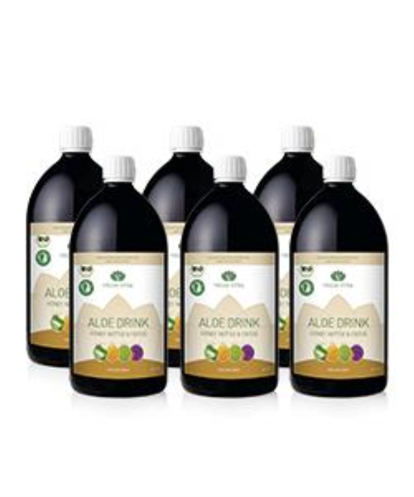 Aloe Drink Honey, Nettle & Cistus | 6er Pack 6 x 1 Lt 1 Aloe Drink Honey, Nettle & Cistus | 6er Pack 6 x 1 Lt