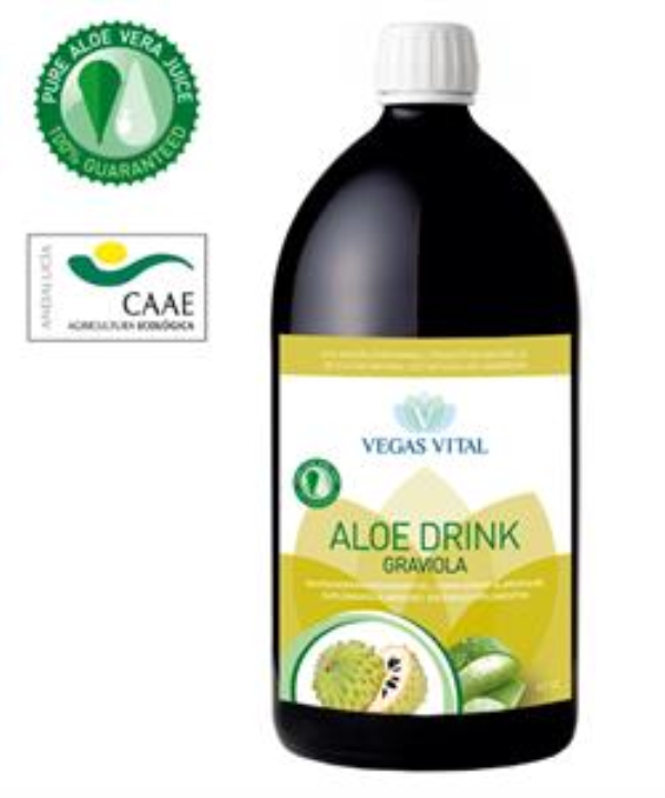 Boisson à l'aloès et au graviola 1 L 1 Aloe Drink Graviola 1 Lt
