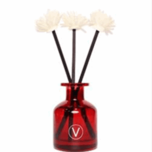 Gigi präsentiert: 150ml Raumduft mit natürlichem Diffusor - Cherry Bomb mit dekorativen Blumen und Kirschduft