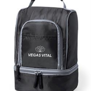 Kompakte Thermotasche 20x27x13cm von Vegas Cosmetics für den Transport von Lebensmitteln und Drinks