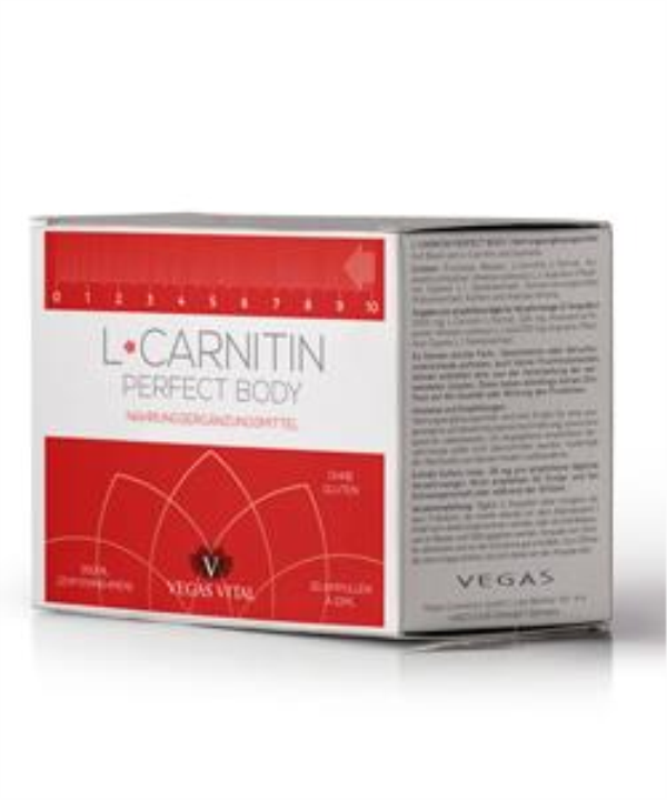 L-Carnitin Perfect Body 300ml | 3000mg Carnitin & Guarana 1 Packung L-Carnitin Perfect Body von Vegas Cosmetics mit 30 Trinksticks für Sport und Stoffwechsel
