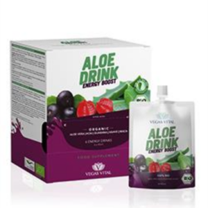 6er-Pack Aloe Drink Energy Boost von Vegas Vital mit 90ml Bio-Energy-Shots