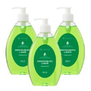 Vorteilspaket mit drei Flaschen konzentriertem Geschirrspülmittel mit Aloe Vera von Vegas Cosmetics GmbH